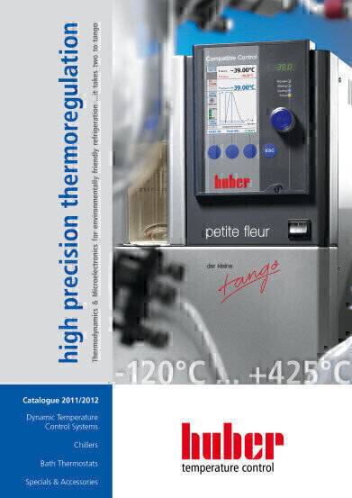 Huber present temperature control innovations in the new 2011/2012 catalogue
