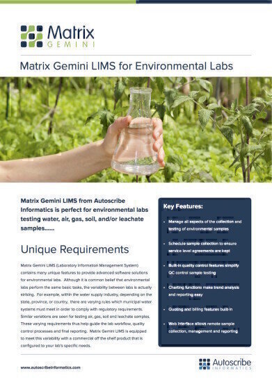 New Guide on LIMS for Environmental Laboratories
