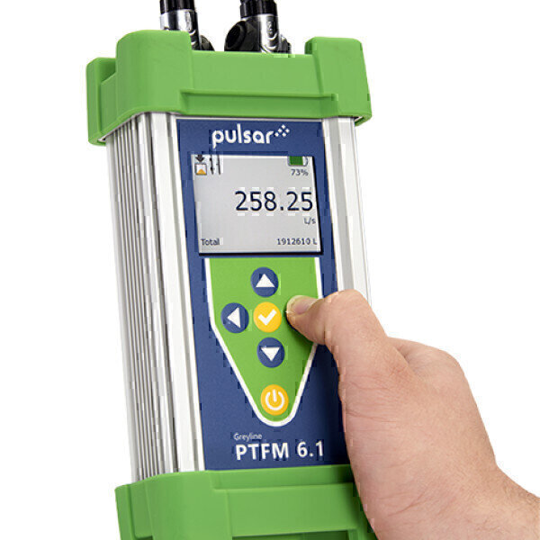 New portable transit time flow meter simplifies short or long-term flow ...